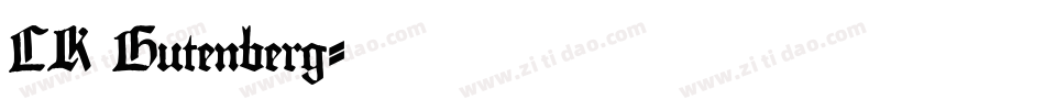CK Gutenberg字体转换
